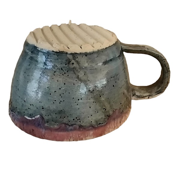 Handcrafted Pottery Mug Unique - Picture 6 of 10